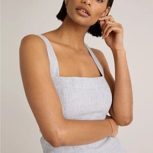 NWT - Quince 100% European Linen Fitted Tank – Large